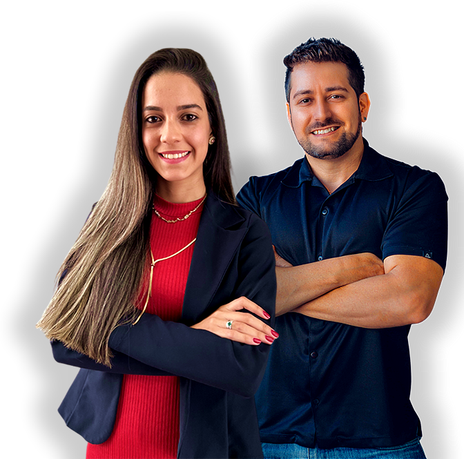 Corretores Raissa Gonçalves e Wesley Mangaton